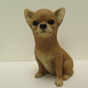 chihuahua dog sandcast figurine