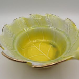 yellow ceramic dish