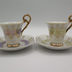 teacups with saucers