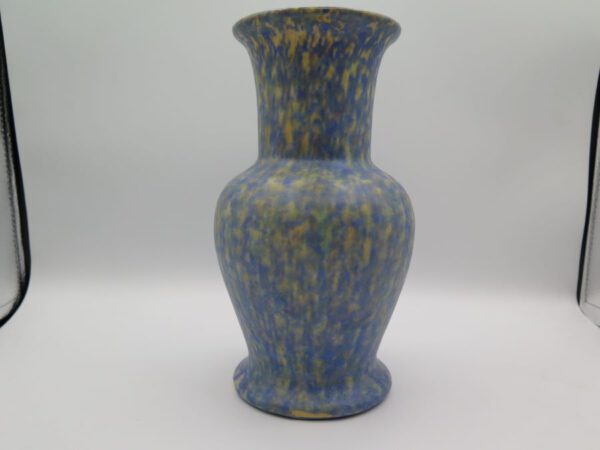 blue mottled pottery vase