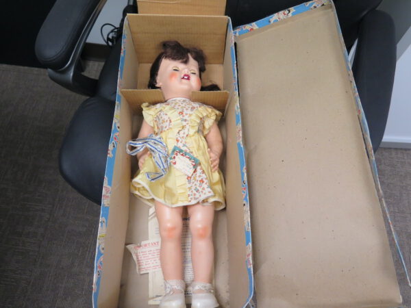 vintage doll in box