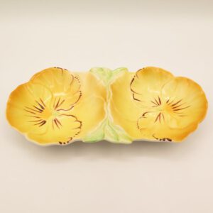 ceramic pansy dish