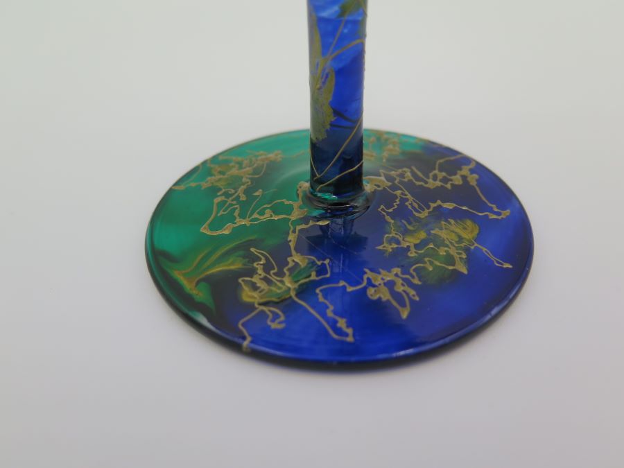 Hand Painted Wine Glass - Image 5