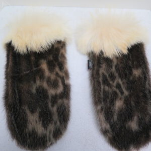 pair of seal skin mittens