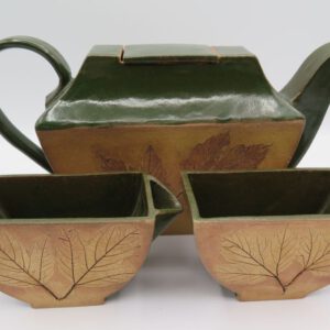 clay tea set