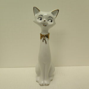ceramic kitsch cat figurine